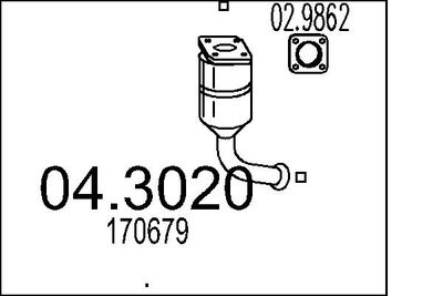 Katalizator MTS 04.3020