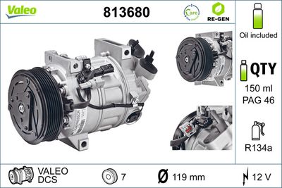 KOMPRESSOR KLIMAANLAGE VALEO 813680