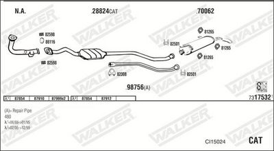 Изпускателна система WALKER CI15024