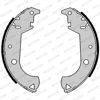 Bromsbackar, sats FERODO FSB4187