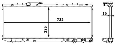 Radiateur - CR538000S - MAHLE