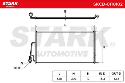 кондензатор, климатизация STARK SKCD-0110102