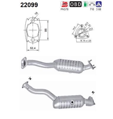 Katalizator AS 18160RSHE00