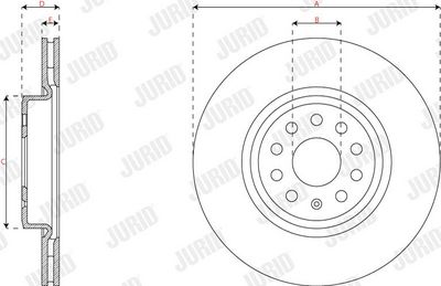 BREMSSCHEIBE JURID 563746JC 2