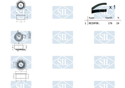SET CUREA DE DISTRIBUTIE Saleri SIL TK1248 1