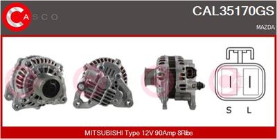 Генератор CASCO CAL35170GS для MAZDA MPV