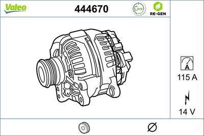 генератор VALEO 444670