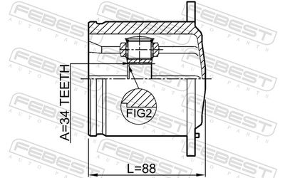 Joint Kit, drive shaft 1711-Q5