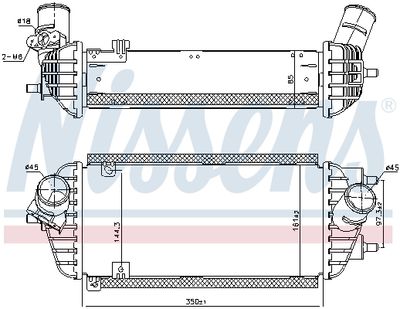 INTERCOOLER COMPRESOR NISSENS 96538 6