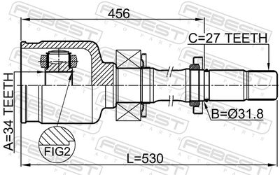 Joint Kit, drive shaft 3511-NL32WDATRH