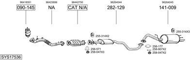 Изпускателна система BOSAL SYS17536