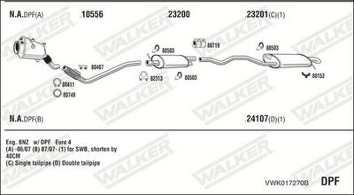 ABGASANLAGE WALKER VWK017270B
