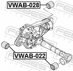 RULMENT DIFERENTIAL FEBEST VWAB028 1