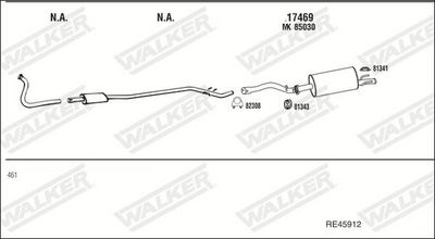 Изпускателна система WALKER RE45912