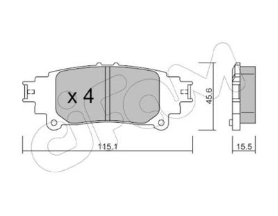 Stabdžių trinkelių rinkinys, diskinis stabdys