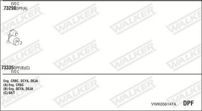 SISTEM DE ESAPAMENT WALKER VWK056147A