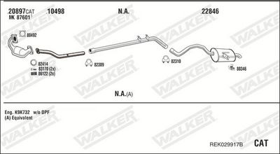 SISTEM DE ESAPAMENT WALKER REK029917B
