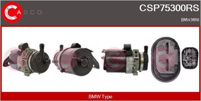 Гидравлический насос, рулевое управление CASCO CSP75300RS для MINI MINI COOPER