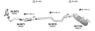 SISTEM DE ESAPAMENT ASSO ART3559