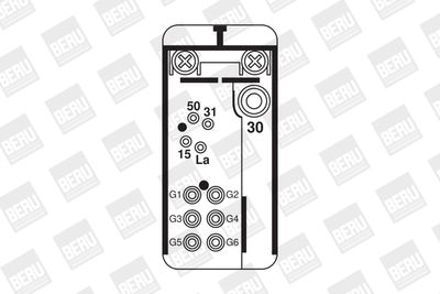 RELAIS GLüHANLAGE BorgWarner (BERU) GR072