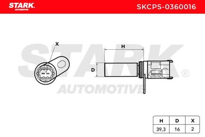 импулсен датчик, колянов вал STARK SKCPS-0360016