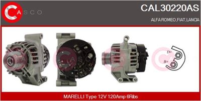 Генератор CASCO CAL30220AS для FIAT IDEA