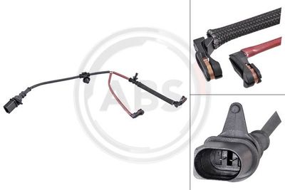 Styk ostrzegawczy, zużycie okładzin hamulcowych A.B.S. 39970