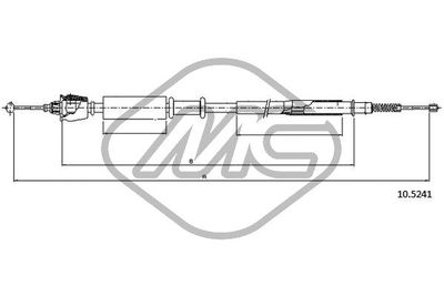 Тросик, cтояночный тормоз Metalcaucho 82179 для ROVER 75