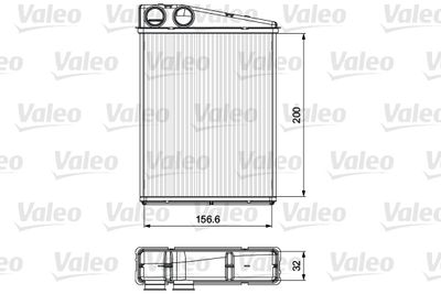 Теплообменник, отопление салона VALEO 811542 для MERCEDES-BENZ GL-CLASS