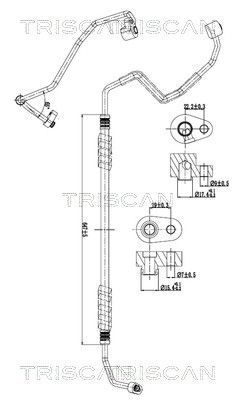 CONDUCTA PRESIUNE VARIABILA AER CONDITIONAT TRISCAN 901028118