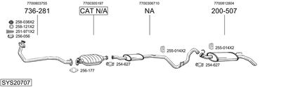 Układ wydechowy BOSAL SYS20707