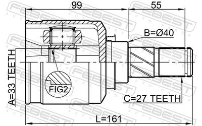 Joint Kit, drive shaft 0411-CY34AT