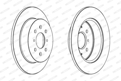 Bromsskiva FERODO DDF1466