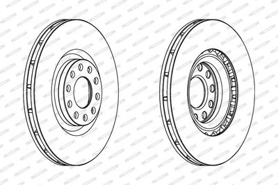 BREMSSCHEIBE FERODO DDF1166C1 1