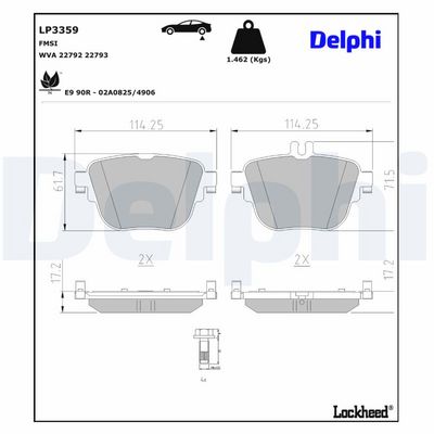 Remblokken set Achter ,