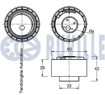 SPANNROLLE ZAHNRIEMEN RUVILLE 540799 1