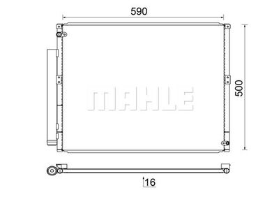 Kondensor, klimatanläggning MAHLE AC 836 000S