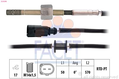 SENZOR TEMPERATURA GAZE EVACUARE