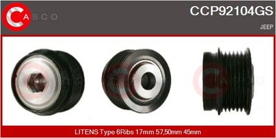 FULIE ALTERNATOR CASCO CCP92104GS