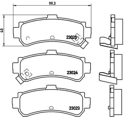 Brake Pad Set, disc brake P 56 035