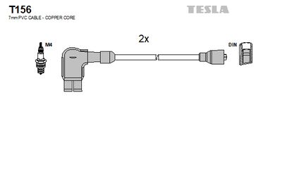 Комплект проводов зажигания TESLA T156 для TRABANT P