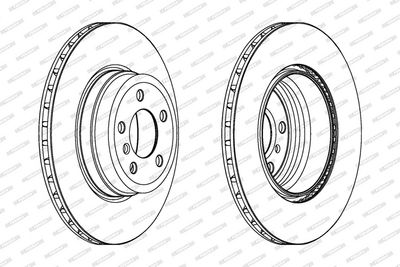 BREMSSCHEIBE FERODO DDF1716C1 1