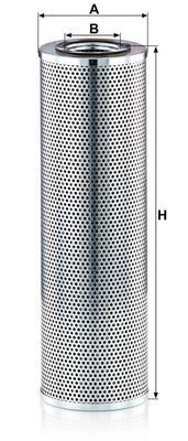 Hydraulisch filter (patroon) past: LIEBHERR 621, 621 B, 622 B, 624, 631 B, 631 C, 632, 632 B, 634, 641, 712, 712 B, 731, 731 C, 731 CL, 731 CM, 732, 732 B, 732 L, 732 M, 741 B, 741 C, 742, 742 M