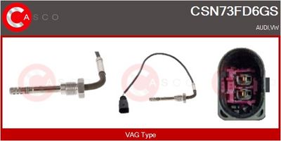 SENZOR TEMPERATURA GAZE EVACUARE CASCO CSN73FD6GS