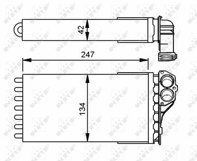 SCHIMBATOR CALDURA INCALZIRE HABITACLU NRF 53557 4