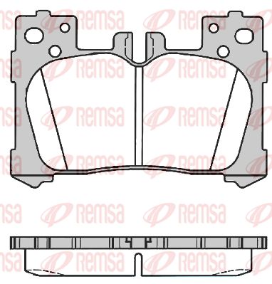 Комплект тормозных колодок, дисковый тормоз REMSA 1791.00 для LEXUS LC