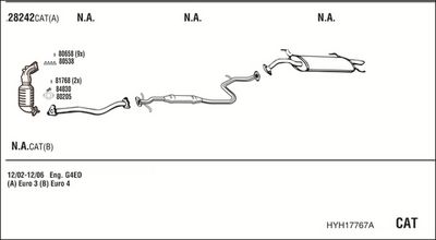 SISTEM DE ESAPAMENT WALKER HYH17767A