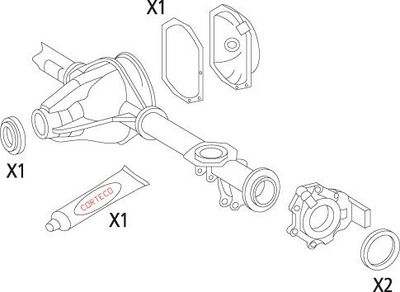 CORTECO Dichtungssatz, Differential