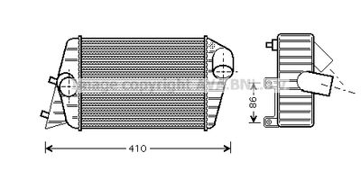 Интеркулер AVA QUALITY COOLING FT4252 для FIAT STILO