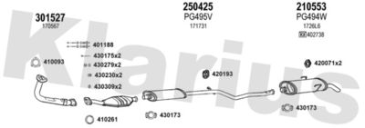Układ wydechowy KLARIUS 630367E